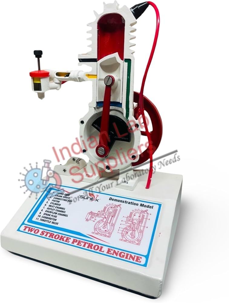 Two Stroke Petrol Engine Model STEM Science Lab Demonstration Model ...