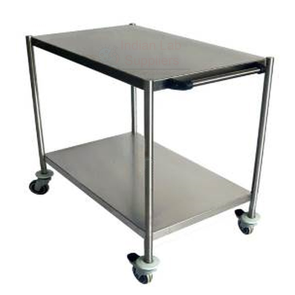 Instrument Table SS 2 Trays On Castors