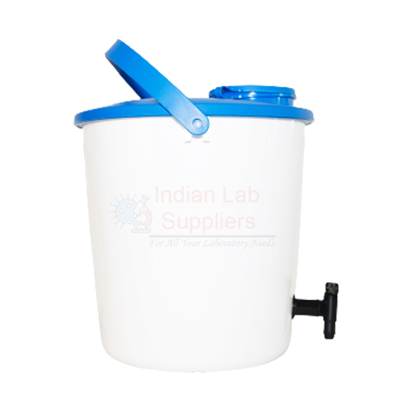 Bucket, HDPE, w/lid,10cm Cap and Tap,14 l
