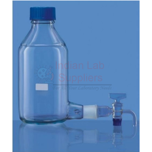 Aspirator Bottle with GL 45 Cap and Interchangeable Stopcock
