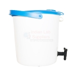 Bucket, HDPE, With Lid and Tap,14 L