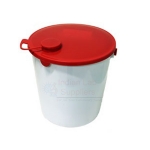 Bucket, HDPE, with Lid, 14 l