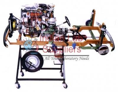 Sectioned Structure Educational System Of Petrol Car With Electrical ...
