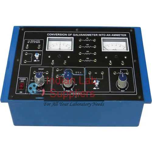 Conversion of Galvanometer into an Ammeter (G to A) with Power Supply ...